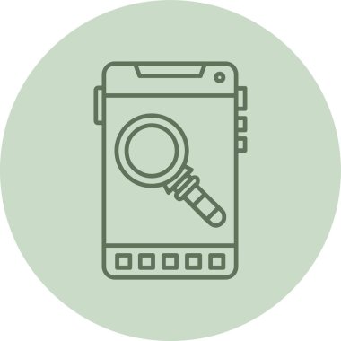 Gezici yeşil daire. Web Kullanımı için Vektör İllüstrasyonu