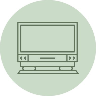 Yeşil Çember 'i izleyin. Web Kullanımı için Vektör İllüstrasyonu