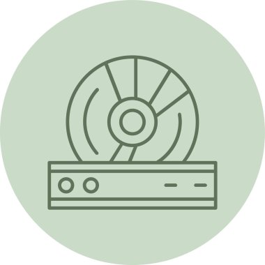 Bulanık yeşil daire. Web Kullanımı için Vektör İllüstrasyonu