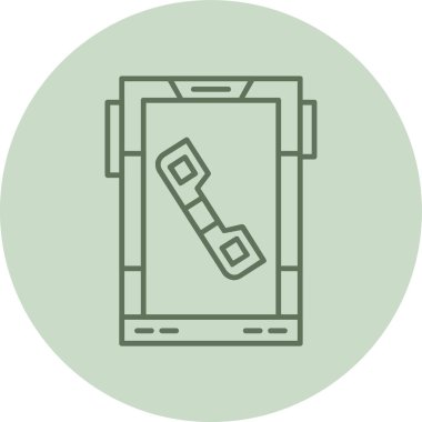 Green Circle 'ı arayın. Web Kullanımı için Vektör İllüstrasyonu