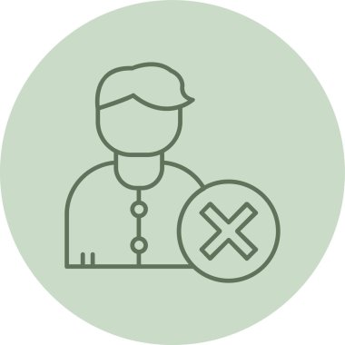 User green Circle. Vector Illustration For Web Use