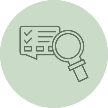 Yeşil Çember 'i araştır. Web Kullanımı için Vektör İllüstrasyonu