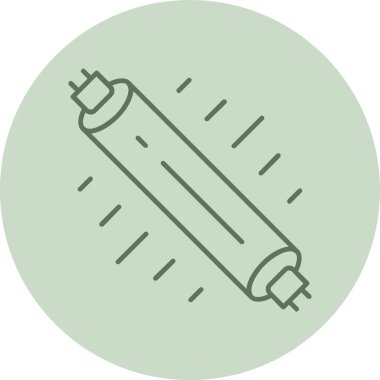 Tüp yeşil daire. Web Kullanımı için Vektör İllüstrasyonu