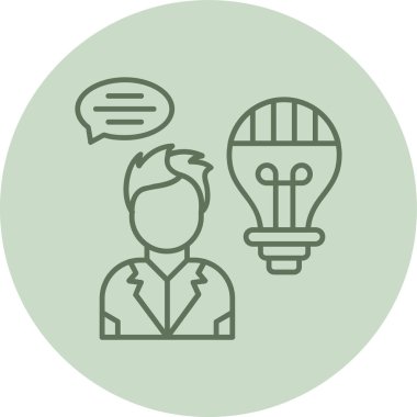 Yeşil Çember fikri. Web Kullanımı için Vektör İllüstrasyonu