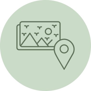 Yeşil Çember. Web Kullanımı için Vektör İllüstrasyonu