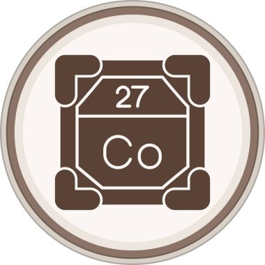 Kobalt kahverengi çember. Web Kullanımı için Vektör İllüstrasyonu