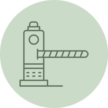 Bariyer yeşil daire. Web Kullanımı için Vektör İllüstrasyonu