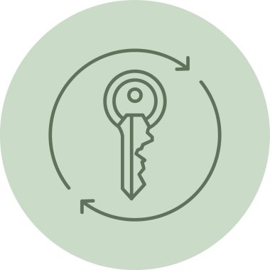 Yeşil Çemberi Tazele. Web Kullanımı için Vektör İllüstrasyonu