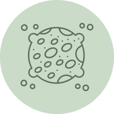 Ay yeşili halka. Web Kullanımı için Vektör İllüstrasyonu