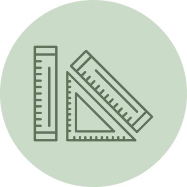 Hükümdarlar yeşil daire. Web Kullanımı için Vektör İllüstrasyonu