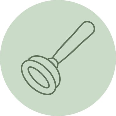 Pompa yeşil daire. Web Kullanımı için Vektör İllüstrasyonu