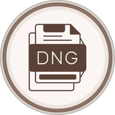 Dng Glyph kahverengi daire. Web Kullanımı için Vektör İllüstrasyonu