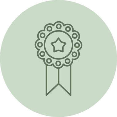 Madalya yeşili halka. Web Kullanımı için Vektör İllüstrasyonu