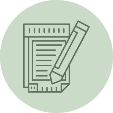 Yeşil Çember dosyası. Web Kullanımı için Vektör İllüstrasyonu