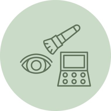 Eye Shadow green Circle. Vector Illustration For Web Use