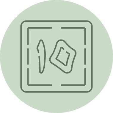 Ashara Yeşil Çemberi. Web Kullanımı için Vektör İllüstrasyonu