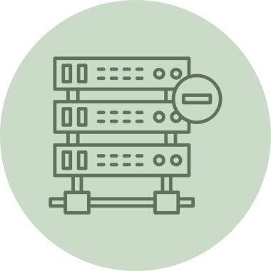 Data green Circle. Vector Illustration For Web Use