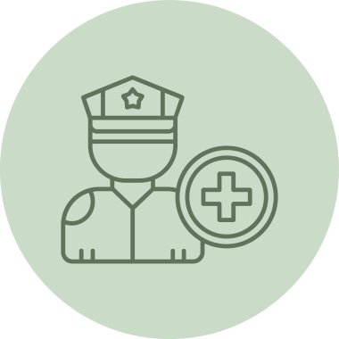 Yeşil Çember 'i koruyun. Web Kullanımı için Vektör İllüstrasyonu