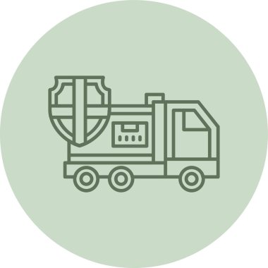 Teslimat Sigortası Yeşil Çember. Web Kullanımı için Vektör İllüstrasyonu