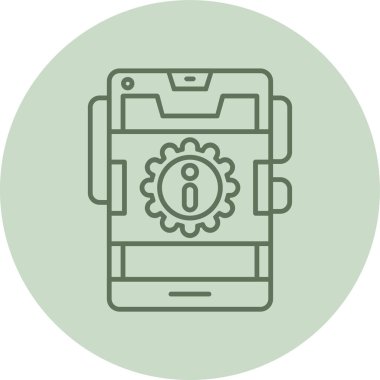 Management green Circle. Vector Illustration For Web Use