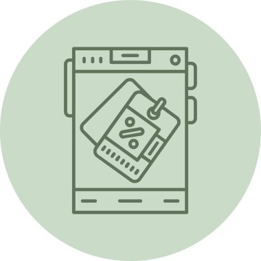 Gezici yeşil daire. Web Kullanımı için Vektör İllüstrasyonu