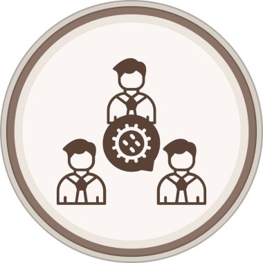 Enfekte olmuş kahverengi çember. Web Kullanımı için Vektör İllüstrasyonu