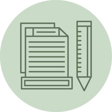 File green Circle. Vector Illustration For Web Use