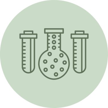 Laboratory green Circle. Vector Illustration For Web Use