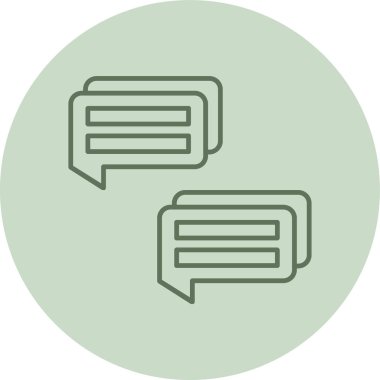 Chat green Circle. Vector Illustration For Web Use