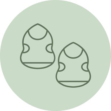 Sponge green Circle. Vector Illustration For Web Use