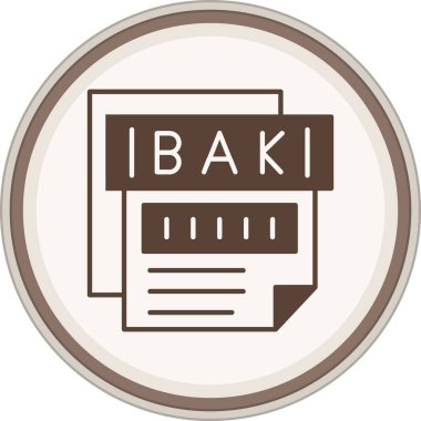 Bak Glyph kahverengi çember. Web Kullanımı için Vektör İllüstrasyonu