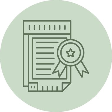 File green Circle. Vector Illustration For Web Use