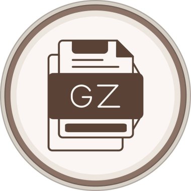 GZ Glyph kahverengi çember. Web Kullanımı için Vektör İllüstrasyonu