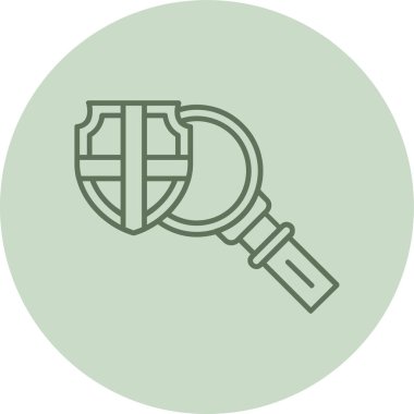 Search green Circle. Vector Illustration For Web Use