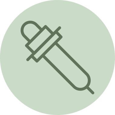 Eye-dropper green Circle. Vector Illustration For Web Use