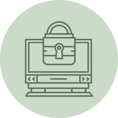 Yeşil Çember 'i izleyin. Web Kullanımı için Vektör İllüstrasyonu