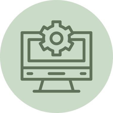 It green Circle. Vector Illustration For Web Use