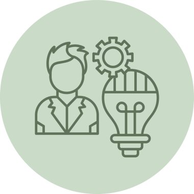 Skill green Circle. Vector Illustration For Web Use