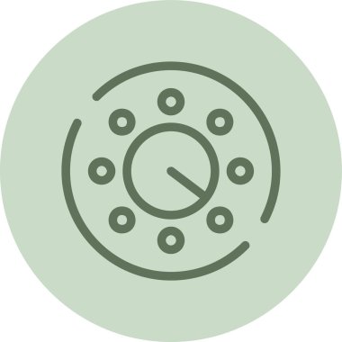 Maksimum yeşil daireyi çevir. Web Kullanımı için Vektör İllüstrasyonu