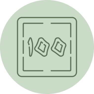 Meyya green Circle. Vector Illustration For Web Use