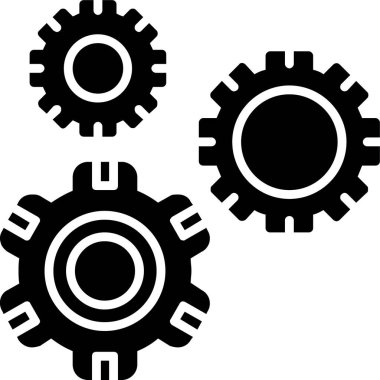 Glyph kahverengi daire ayarlanıyor. Web Kullanımı için Vektör İllüstrasyonu