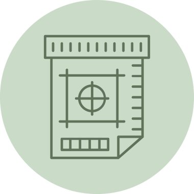 Yeşil Çember dosyası. Web Kullanımı için Vektör İllüstrasyonu