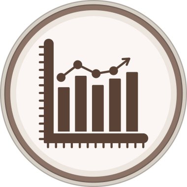 Grafik Glyph kahverengi çember. Web Kullanımı için Vektör İllüstrasyonu