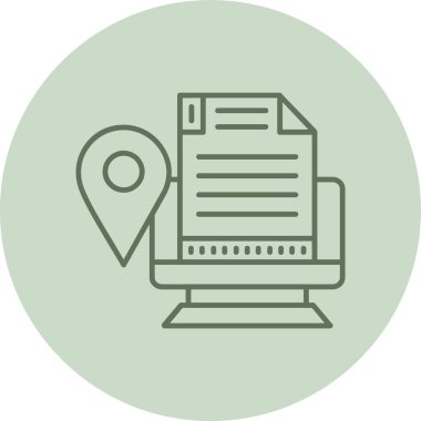 Detaylar yeşil daire. Web Kullanımı için Vektör İllüstrasyonu