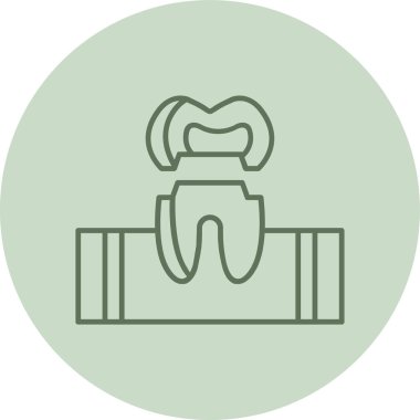 Dental green Circle. Vector Illustration For Web Use