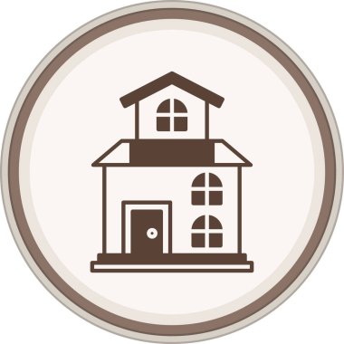 Glyph Kahverengi Çember. Web Kullanımı için Vektör İllüstrasyonu