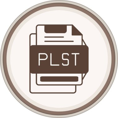 PLIST Glyph kahverengi daire. Web Kullanımı için Vektör İllüstrasyonu
