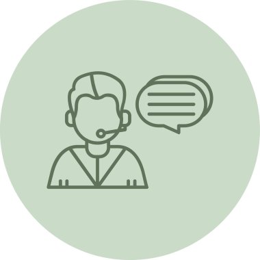 Yeşil Çember 'i destekleyin. Web Kullanımı için Vektör İllüstrasyonu