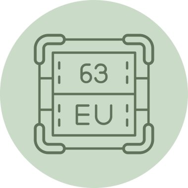 Avrupa Yeşil Çemberi. Web Kullanımı için Vektör İllüstrasyonu