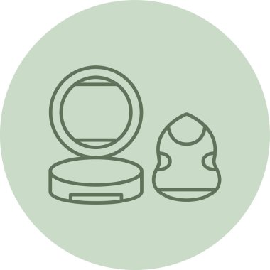 Sünger yeşili daire. Web Kullanımı için Vektör İllüstrasyonu